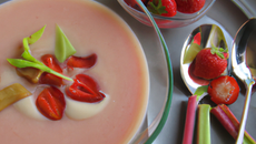 Velouté Fraises Rhubarbe