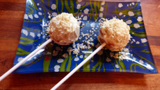 Cake pops roquefort-poire