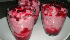 Mousse aux groseilles