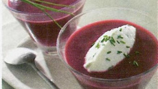 Soupe de betteraves au fromage frais