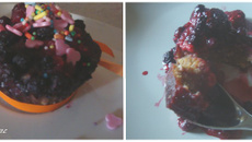 Muffins tofu soyeux spéculoos et fruits rouges