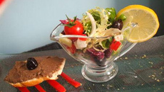 Caviar d'aubergines et sa salade Grecque ! Plat familial