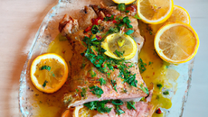 Côte de veau et son jus citronné