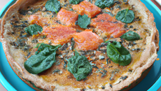 Tarte au saumon et épinards au thermomix