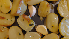 Ecrasé de patates douces à l'ail