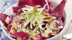 Salade d'endives, saumon et sauce ciboulette