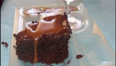 Fondant au chocolat et sauce caramel