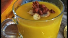 Velouté potimarron pois cassés à l'easy soup