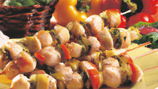Brochette de poulet italienne