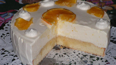 Biscuit mousse à l'orange