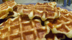 Gaufres de Liège au chocolat