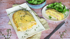 Roulé de pommes de terre au jambon et fromage à raclette