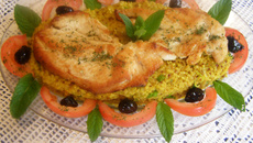 Quinoa au curry et blanc de poulet