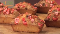 Financiers aux pralines roses