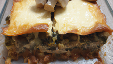 Lasagnes au brocoli et aux champignons