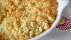 Dorade normande en crumble de noisette