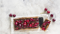 Tarte chocolat cerises