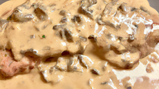 Escalopes de veau sauce romanoff