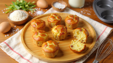 Muffins courgettes et lardons