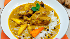 Curry de lapin à la noix de coco