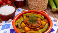 Tajine végétariene aux haricots