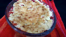 Crumble pommes et fraises classique