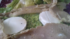 Crêpe courgette et chèvre