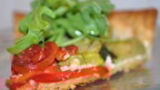 Tarte courgette mascarponne cœur poivron