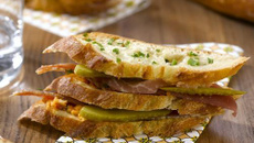 Jambon-beurre façon millefeuille