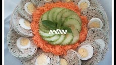 Roulé de poulet aux œufs