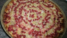 Tarte rhubarbe / groseille