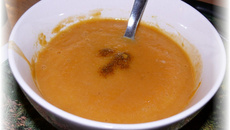 Velouté simplissime de courge musquée