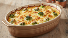 Gratin de chou-fleur et brocolis