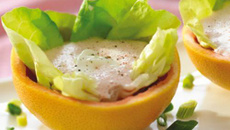 Pamplemousse au Philadelphia et concombre