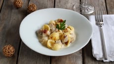 Orecchiette au boudin blanc et chataîgnes