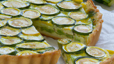 Tarte aux courgettes à la crème légère