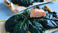 Feuilleté au saumon et épinards