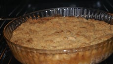 Crumble aux pommes aux notes de vanille