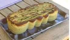 Terrine de courgettes, chèvre frais et saumon fumé