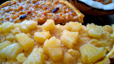 Tarte à la noix de coco et ananas
