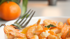 Gambas à la mandarine