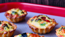 Mini quiches à la ratatouille et au poulet