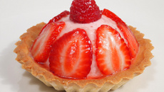 Tartelette bavaroise aux fraises et framboises