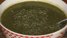 Soupe à la salade maison
