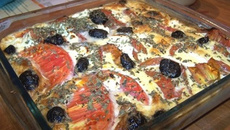 Flan de tomates au chèvre frais