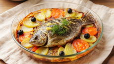 Turbot au four aux herbes aromatiques