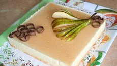 Bavarois Poire-vanille-rhum