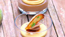 Verrines de foie gras au spéculos