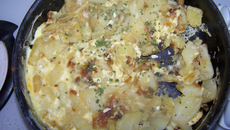 Omelette aux pomme de terre de ma grand mère