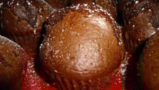 Muffins à la ganache au chocolat
